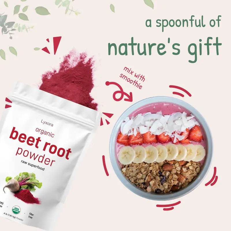 Lyxora's Organic Beet Root Powder
